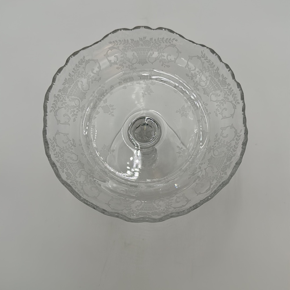 Cambridge ROSE POINT CLEAR Round Compote - Picture 4 of 16